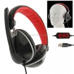Universal USB Plug Stereo Headset with Mic for Com...